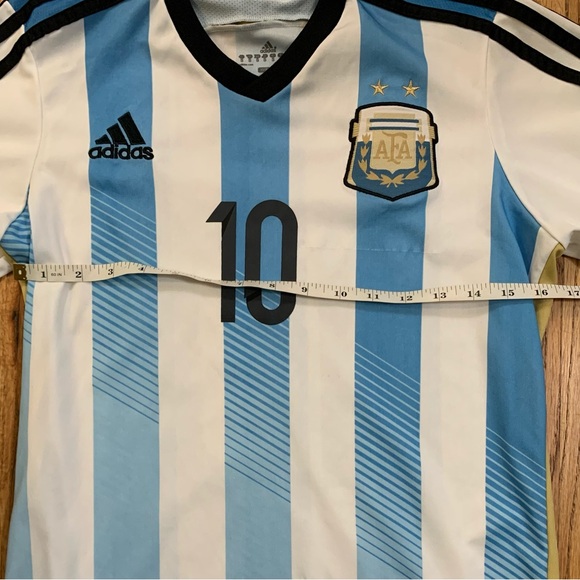 Lionel Messi Argentina Jersey #10 Adidas - 2014 World Cup - Size Small - Picture 6 of 7